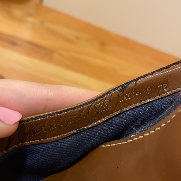 Unisa Vintage Brown & Jean Contrast Stitched Heels - Picture 12 of 13